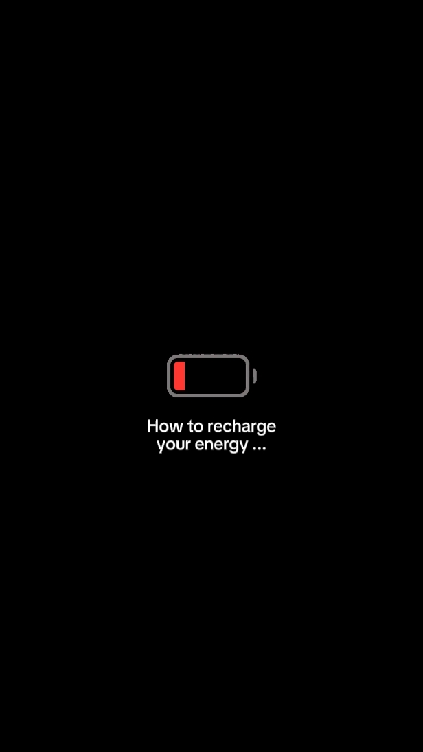 recharge your energy
