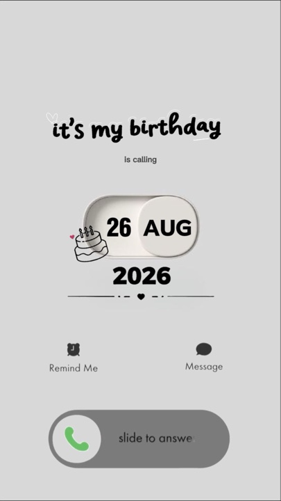 Ulang Tahun Saya 26 Agustus