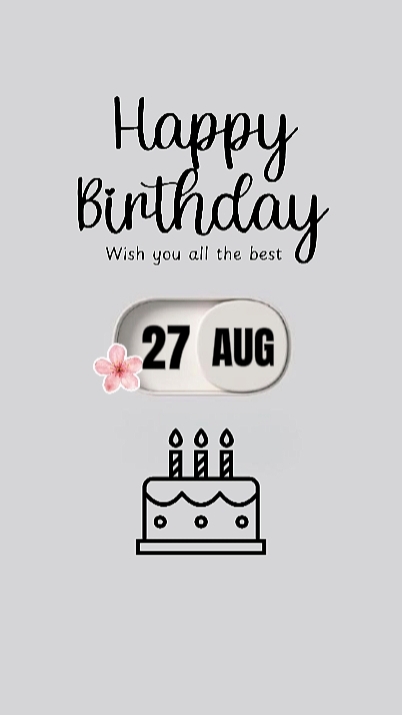 27 AUGUST BIRTHDAY 