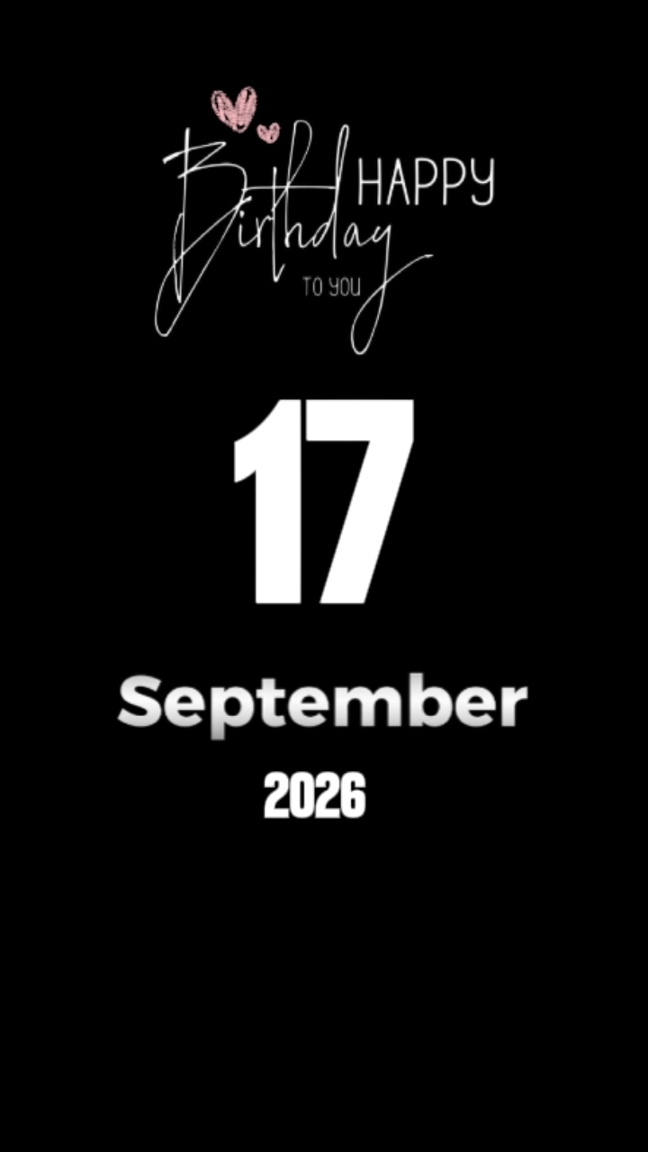 HBD 17 SEPTEMBER 26 