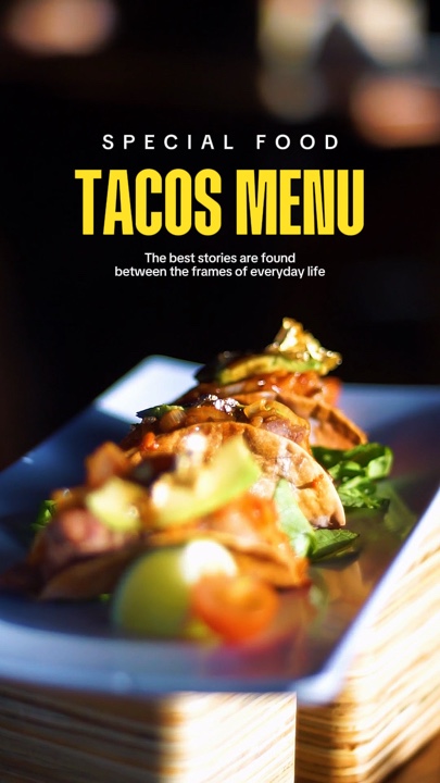 Tacos Menu
