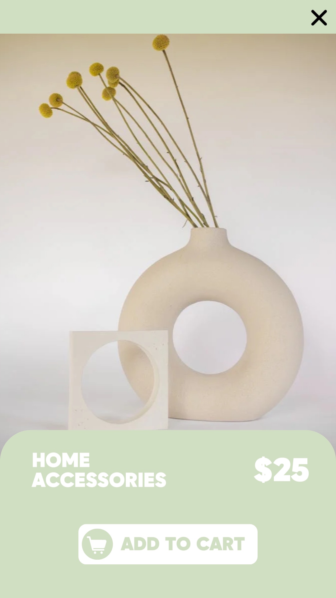 Home Accessories Display Spring Sale Interface UI Style