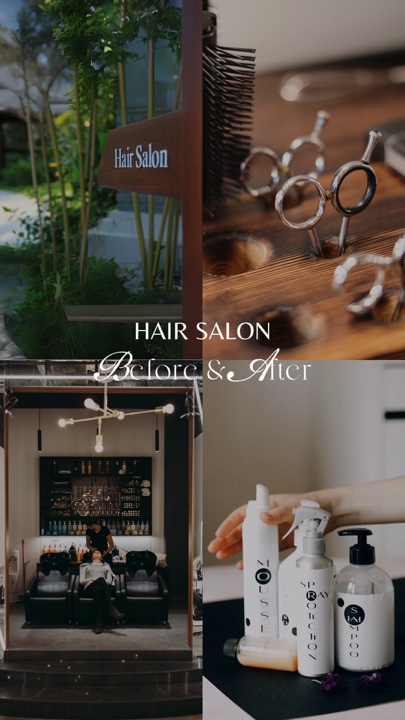 Hair before after