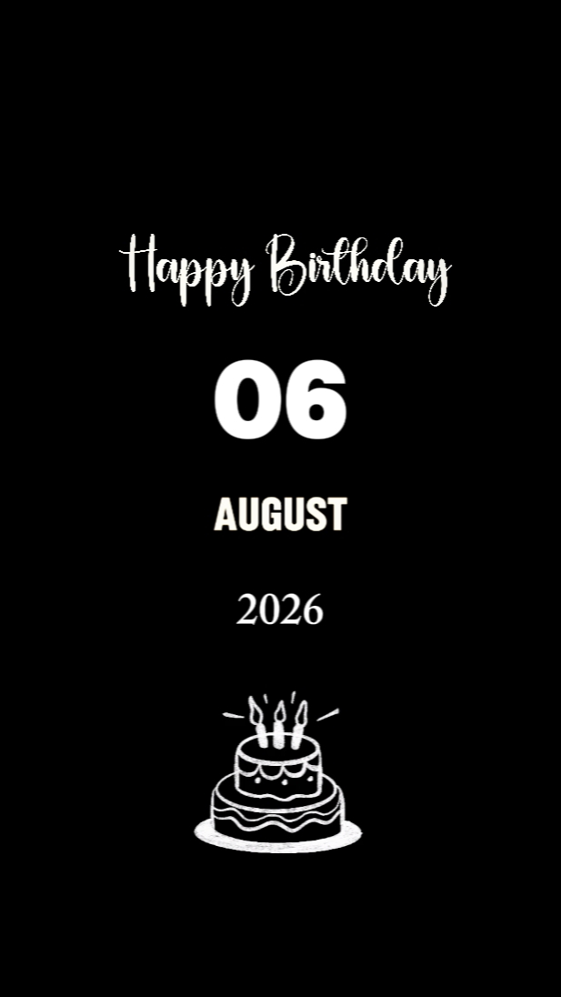 HBDY SON 06 AUGUST