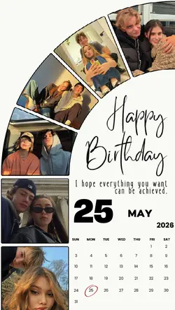 BIRTHDAY 25 MAY 2026