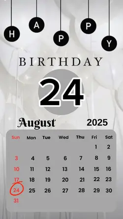 birthday 24 August 