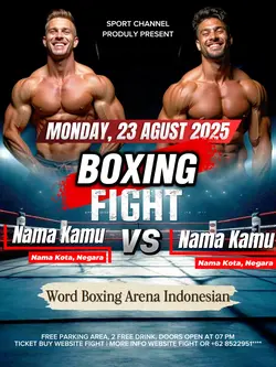 poster boxing fight