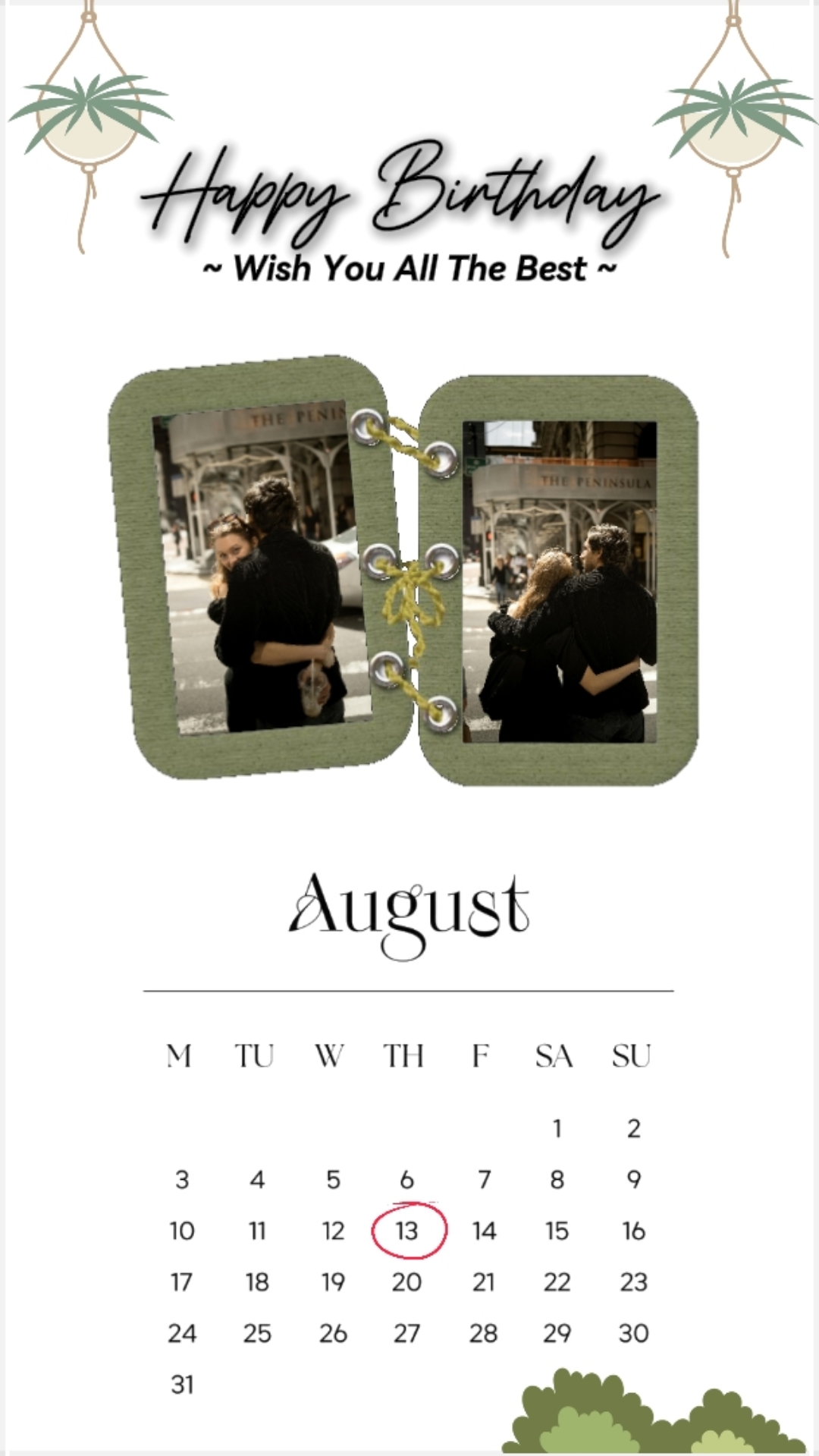 hbd, love | Aug 14th