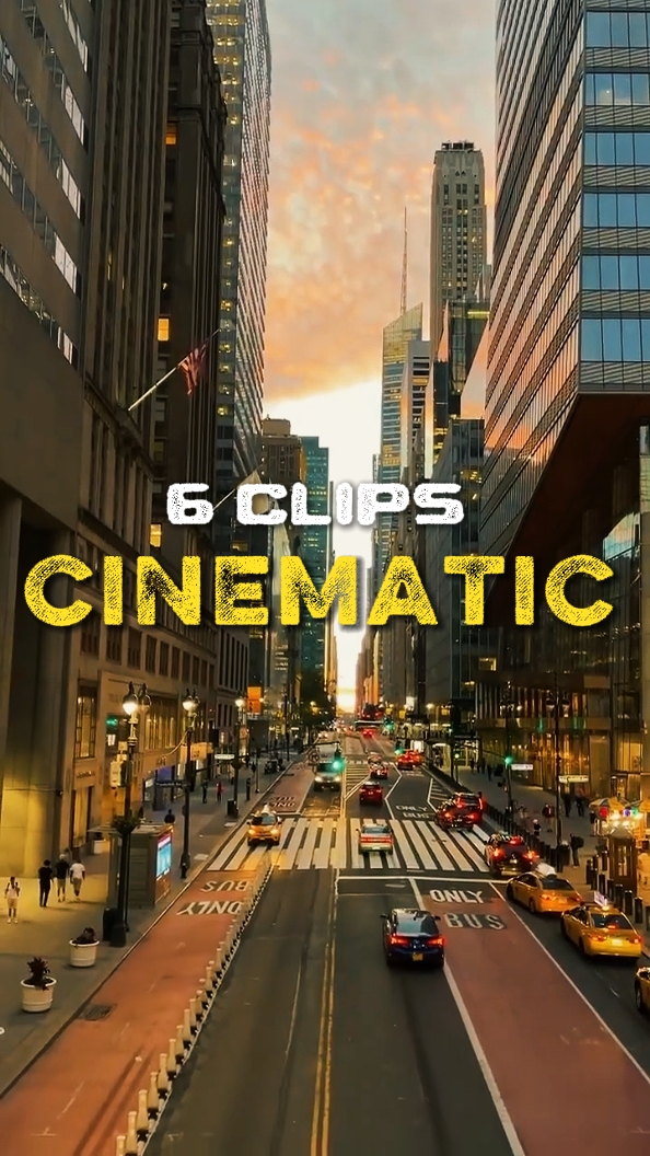 6 clips cinématiques 