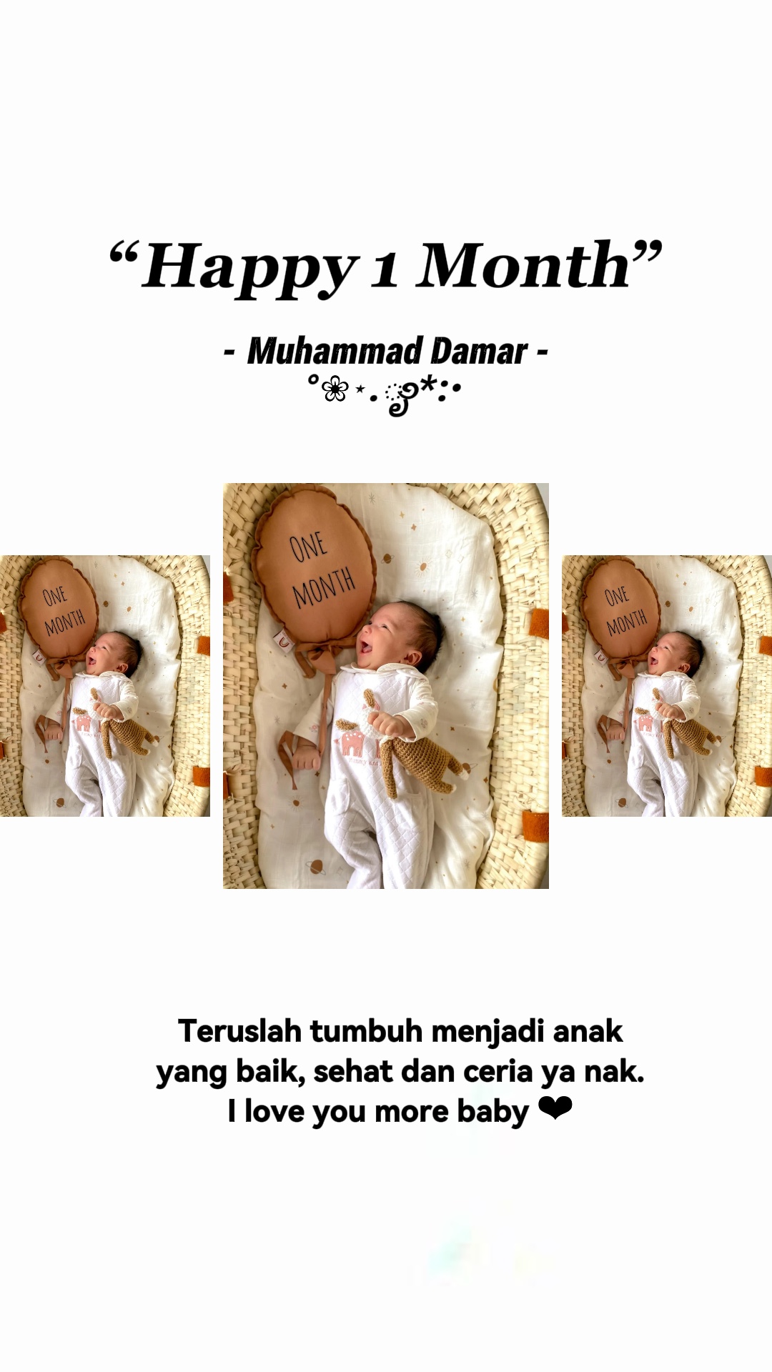 Selamat 1 Bulan