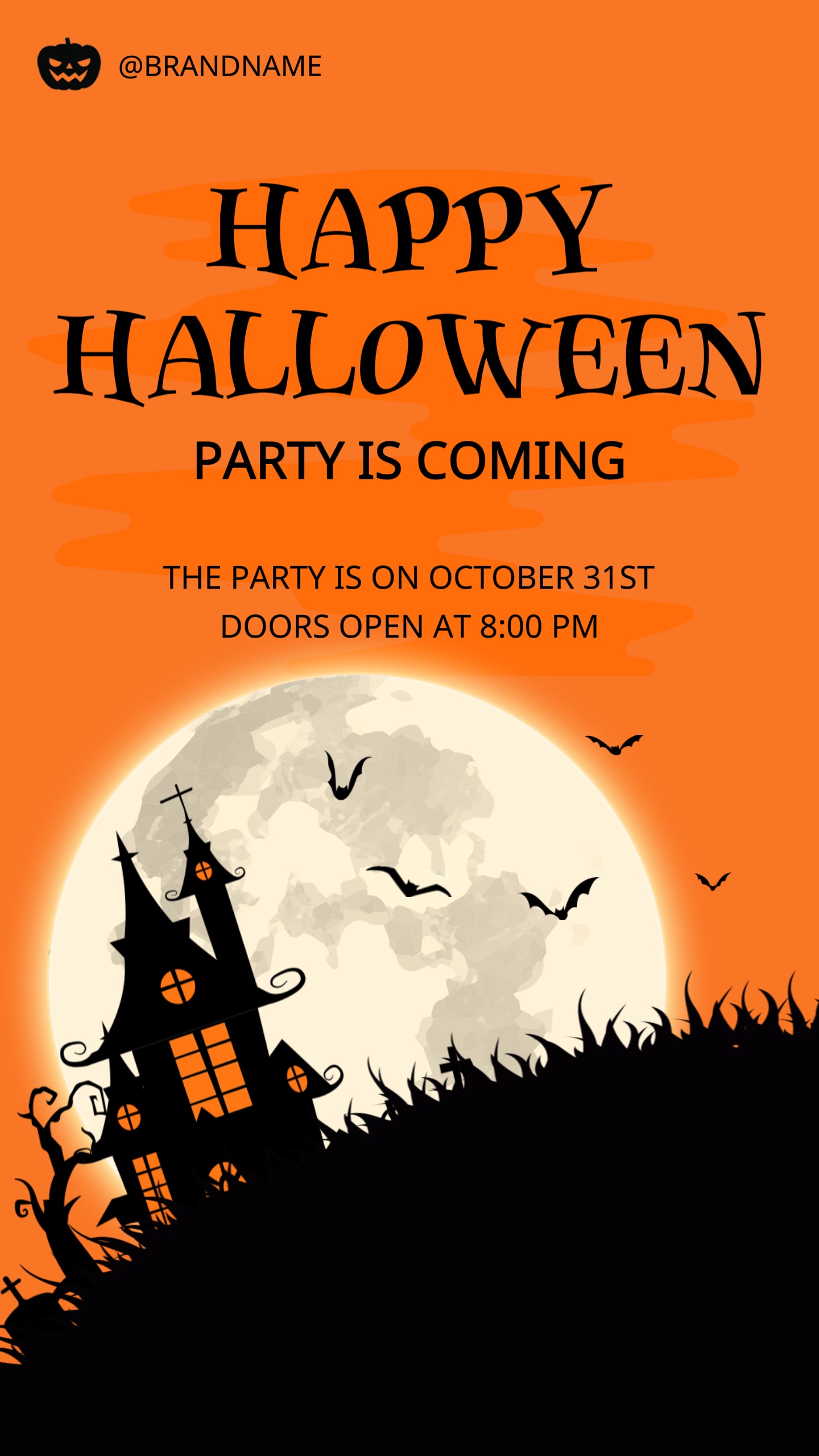 Promoción De Plantillas De Carteles Dinámicos De Fiesta De Halloween