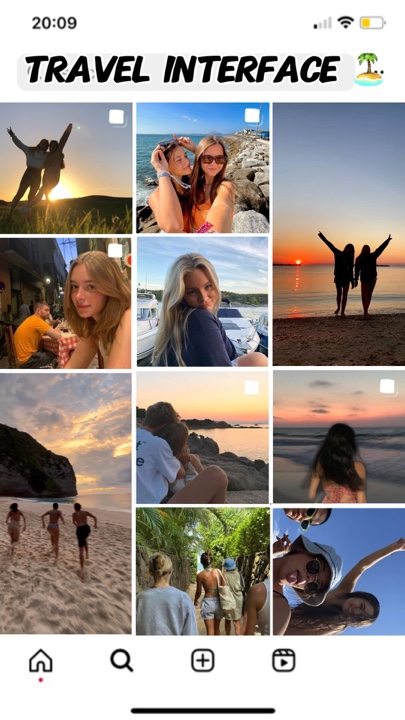 Interface de voyage 🏝️