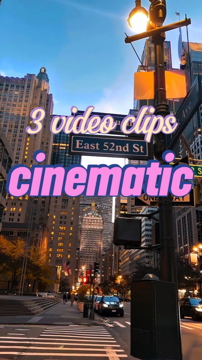 3 clips cinématiques