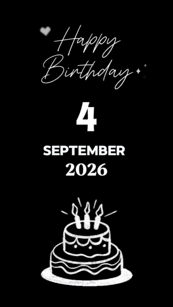 Hbd 4 de setembro