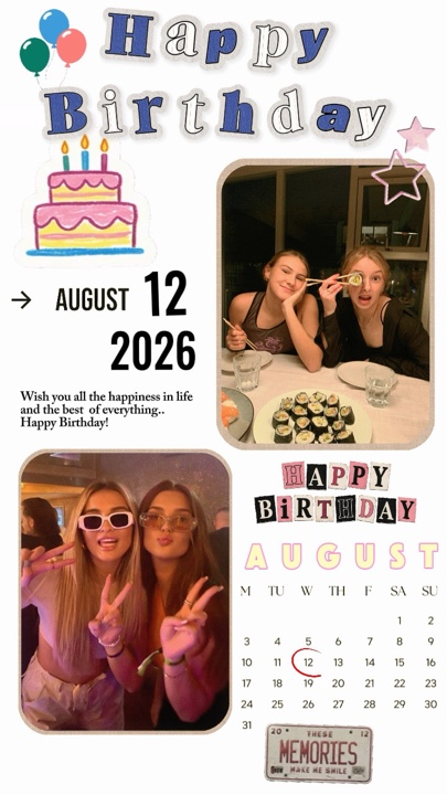 BDAY FRIEND 12 AUG