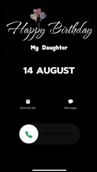 HBD Daughter 14 Aug