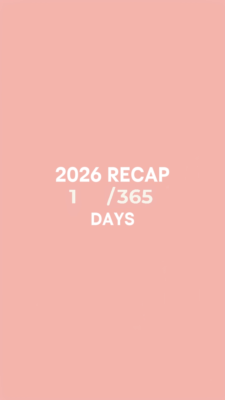 2026 Recap 365 days