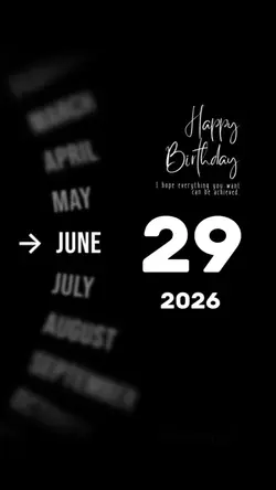 Hbd 29 June 2026 