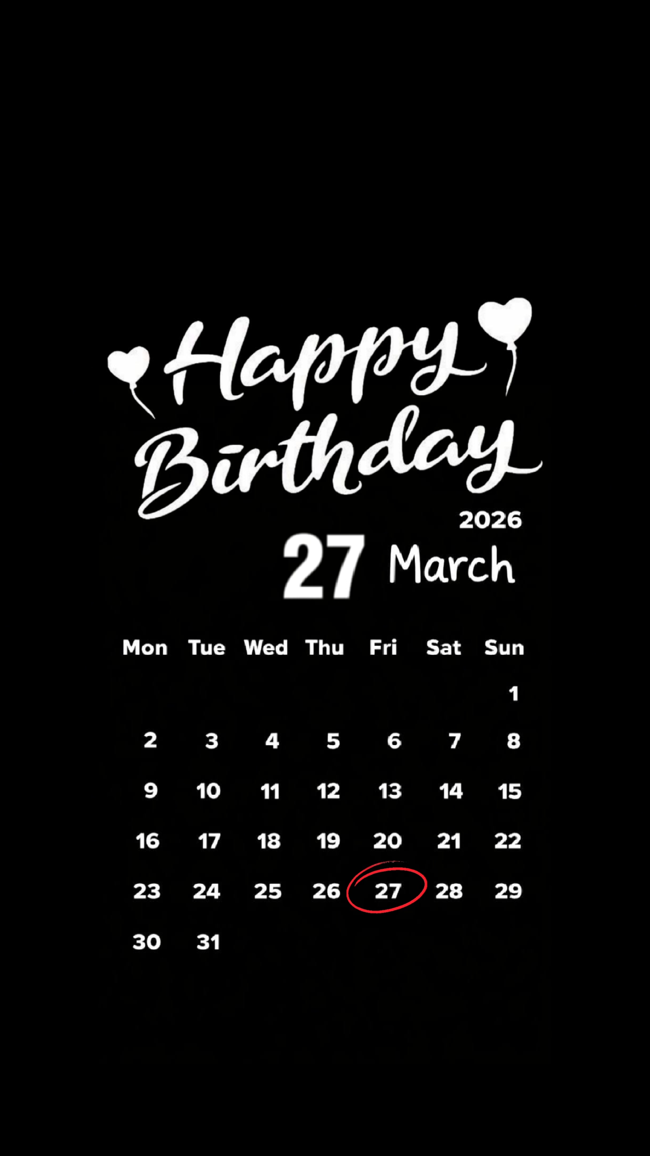 HBD 27 MARS