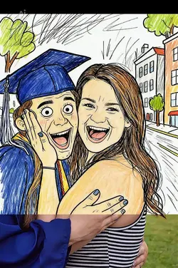 Funny drawing alive