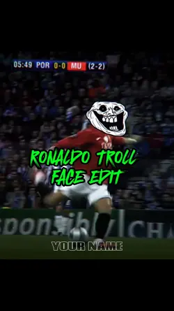 Ronaldo Trolls Face 