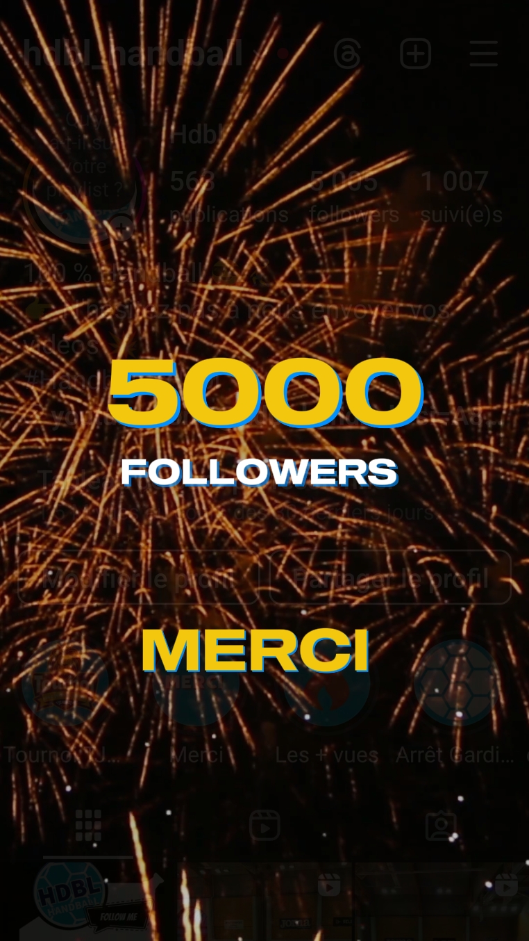 5000 followers 