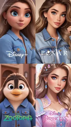 4 Cartoon characters