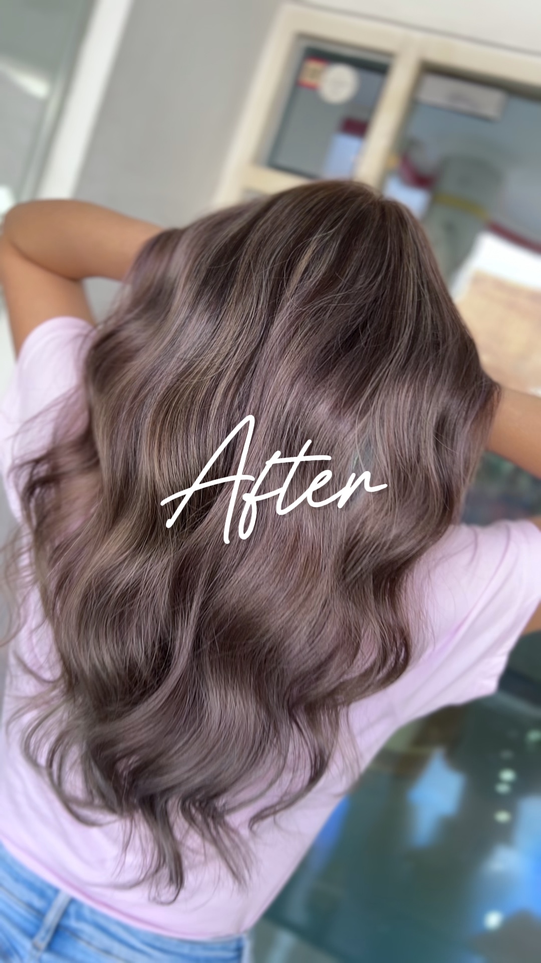 Hair before/after