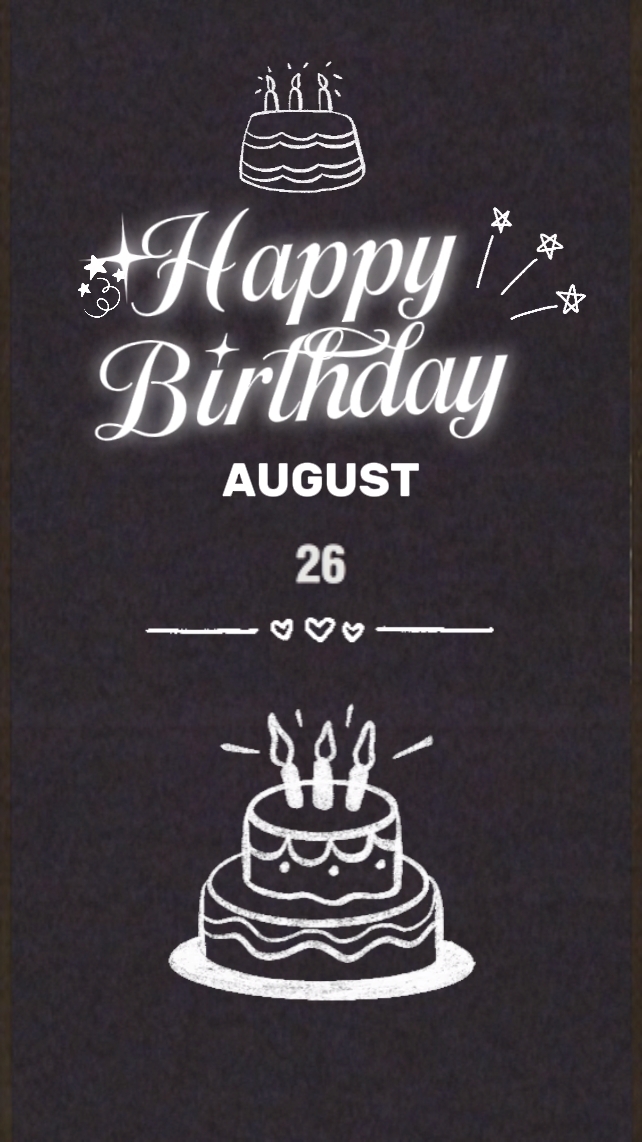HBD 26 août