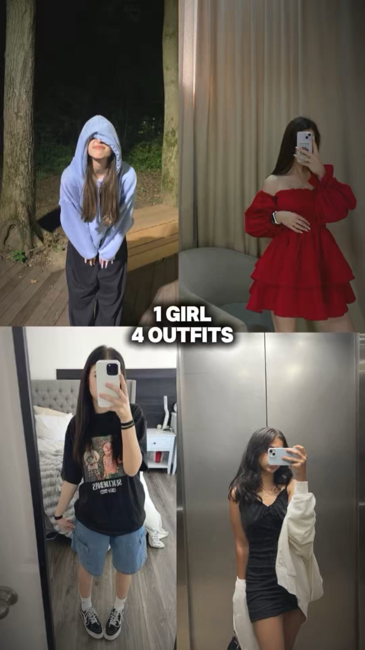 1 fille 4 tenue