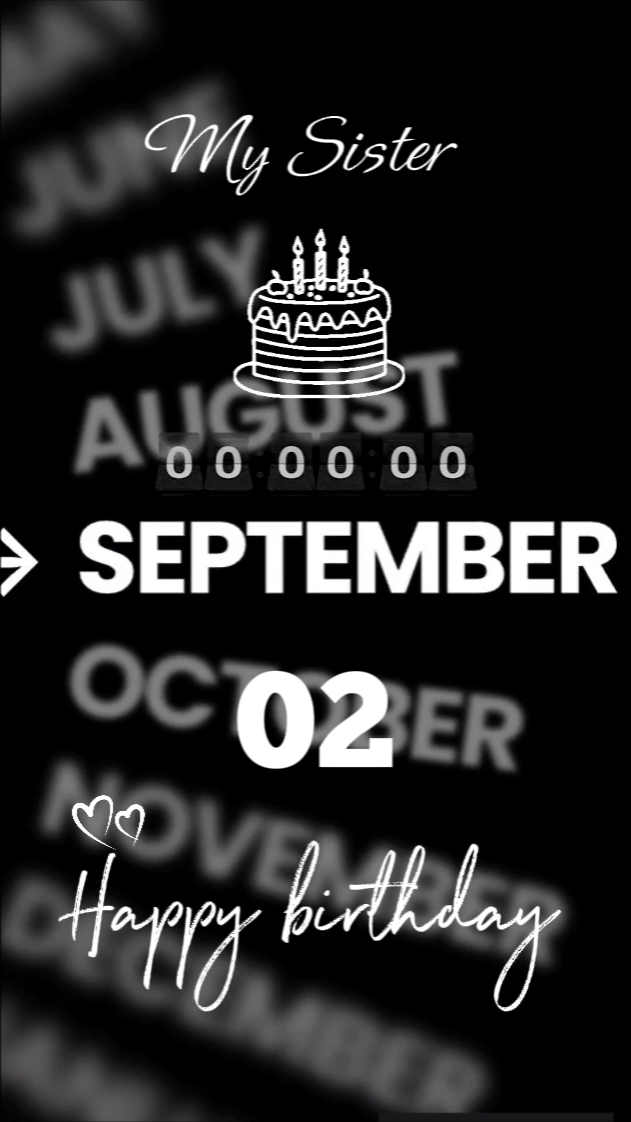 HBD SISTER 2 SEPTEMBRE