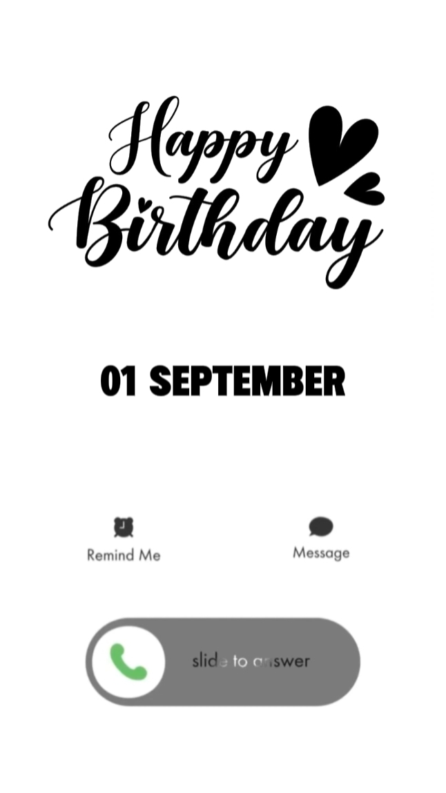 1 September Birthday