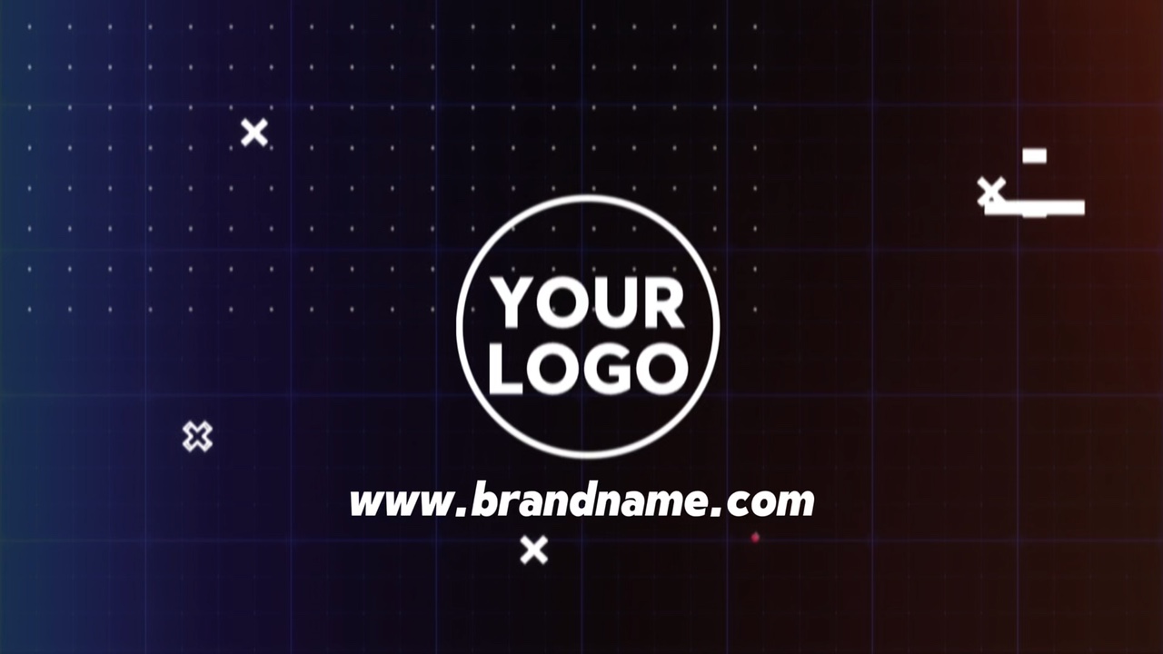 Logo Business Template Technology Industry Display Gradient Color Style.
