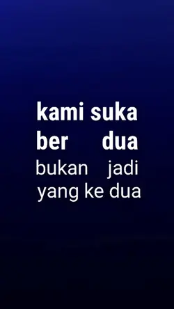 Kami suka berdua