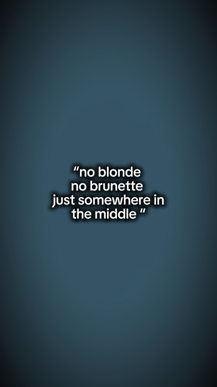 pas de blonde