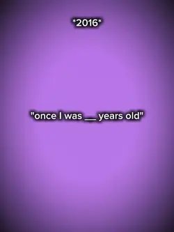 once I was 