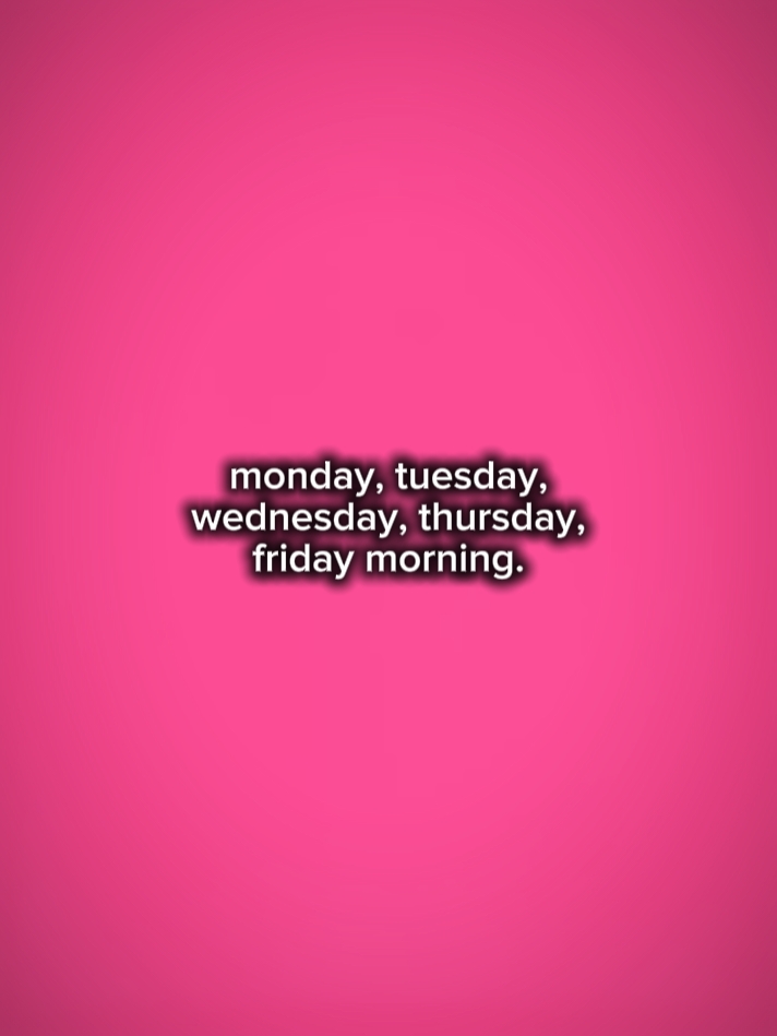 mondayfridaysunday