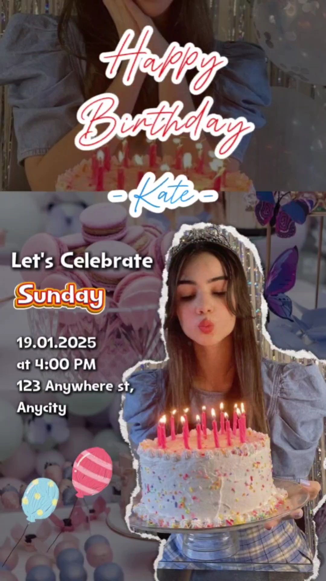 Convite de aniversário