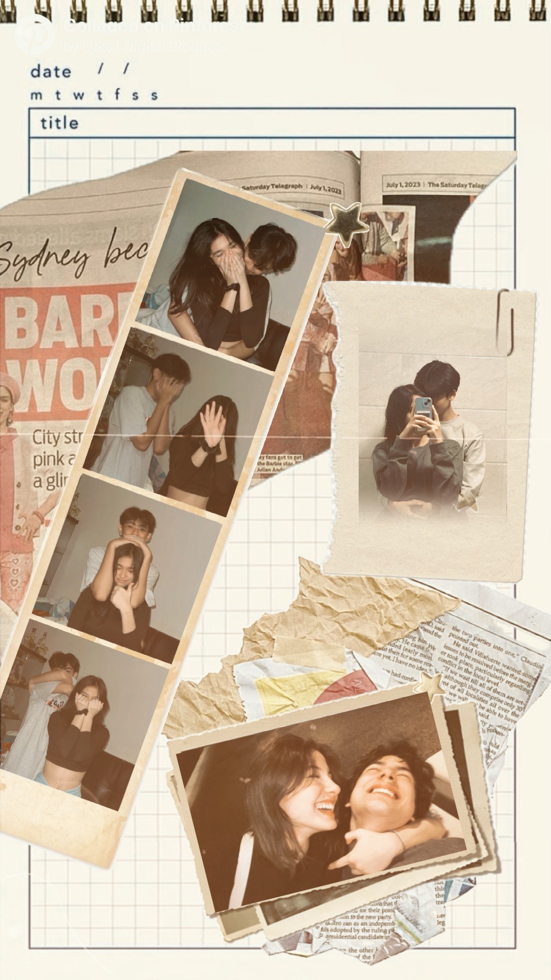 Foto de collage de pareja