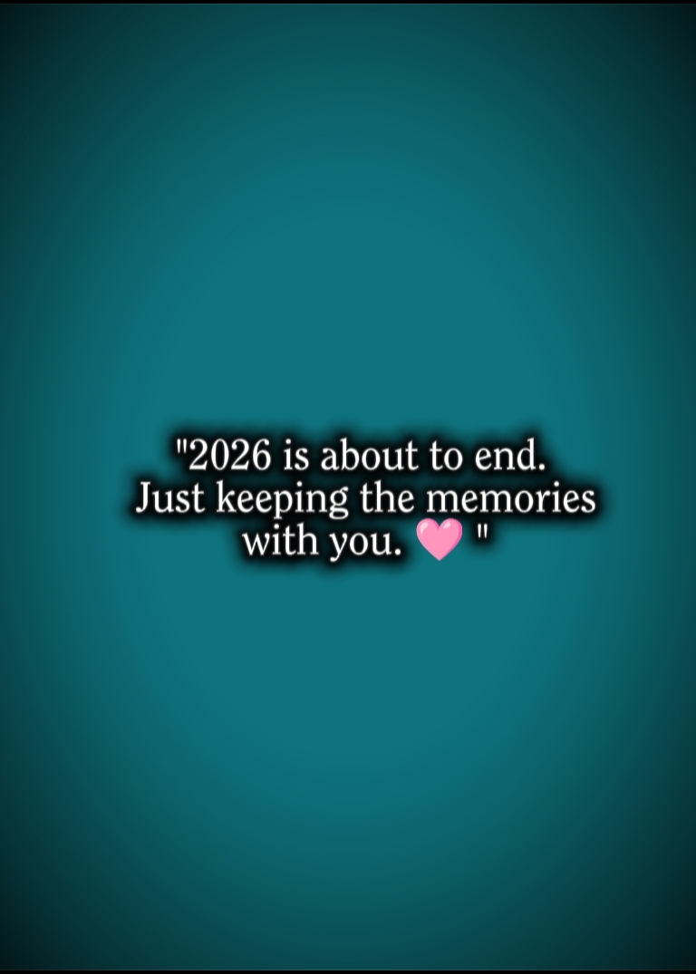 2026 is about to end