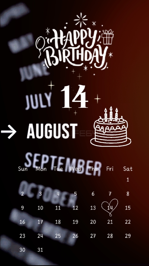 son anniversaire le 14 août