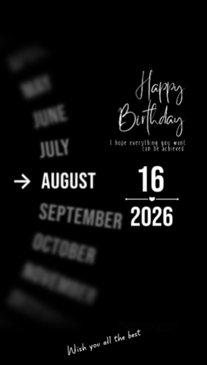 BDAY SON 16 AUGUST 