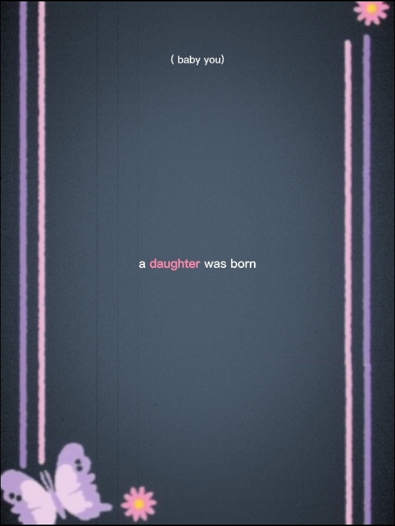 a daughter was born 