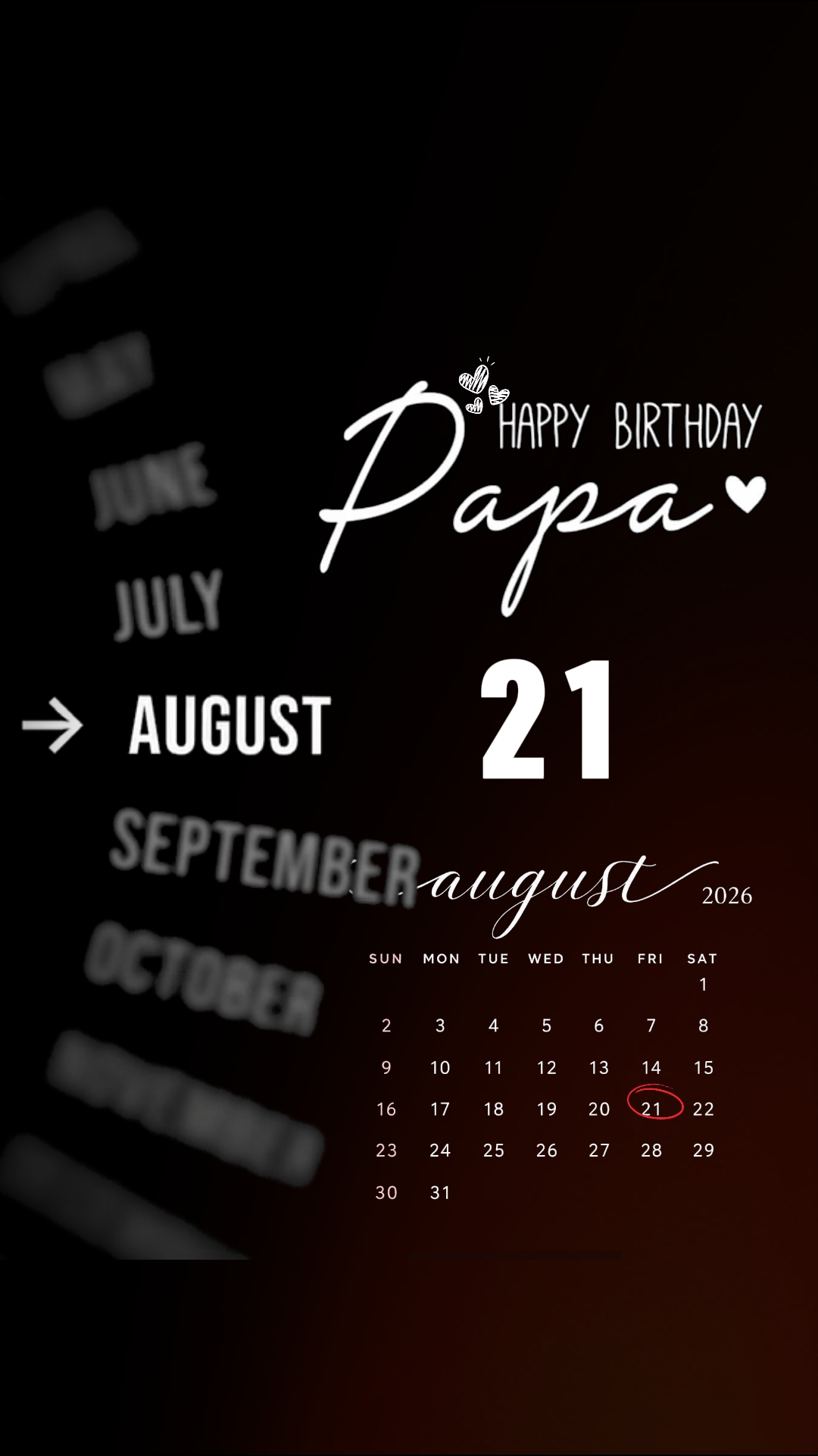 BDAY DAD 21 AUGUST