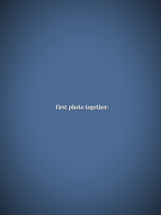 Birlikte ilk fotoğraf