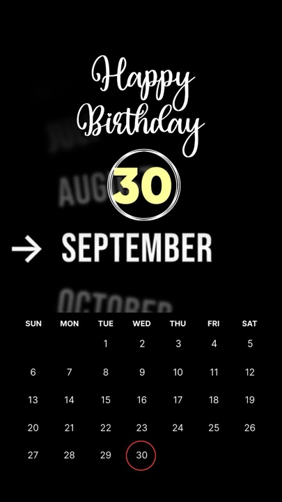 BIRTHDAY 30SEPTEMBER