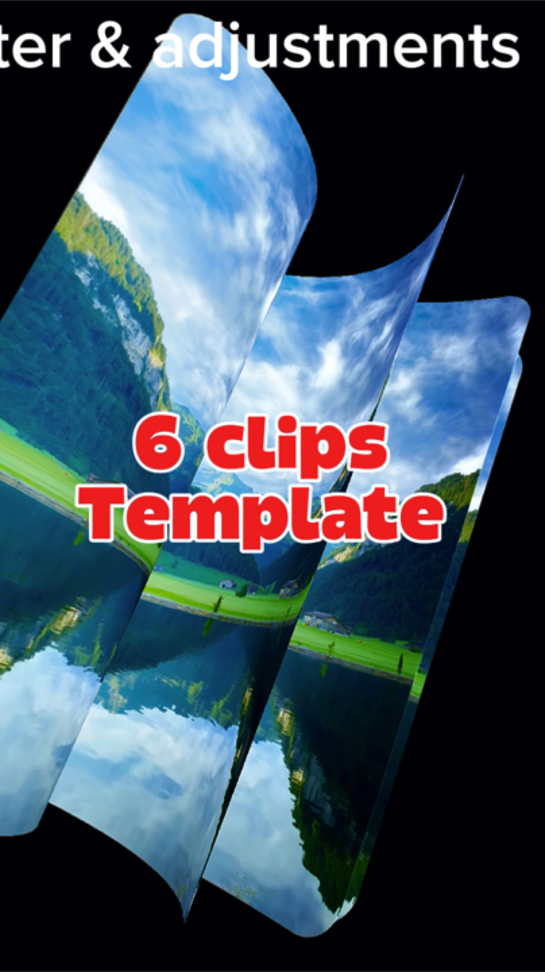 6 clips template 
