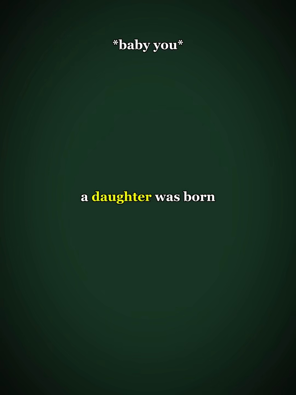 Daughter was born