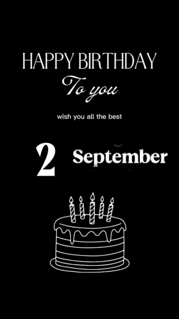 hbd 2 septembre