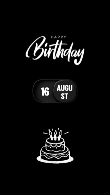 BIRTHDAY 16 AUGUST